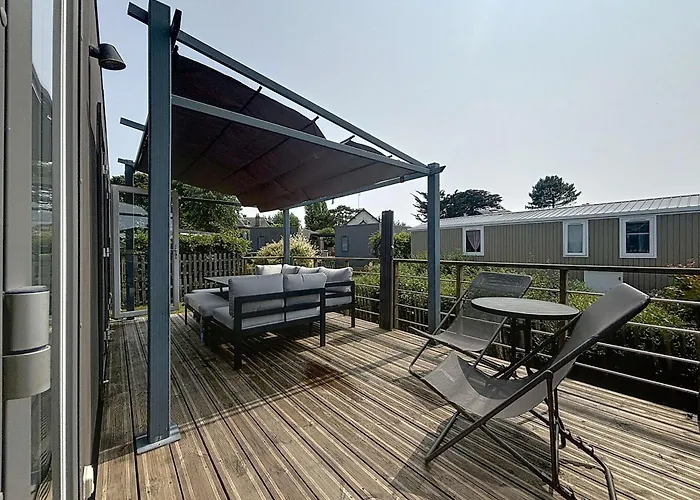 Mobil-home Moderne 3 Chambres, Terrasse, Animaux Admis - Fr-1-361a-97 *